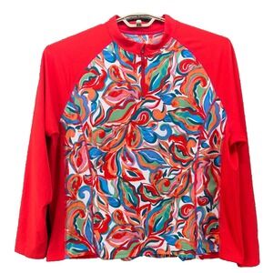 Coolibar Rash‎ Guard 3X Coral